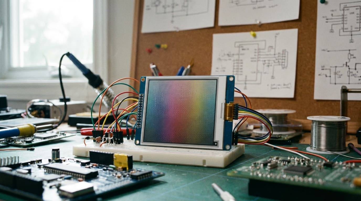 6색 E-Ink 디스플레이의 한계를 넘는 기술: 디더링(Dithering)을 활용한 색상 확장 실험