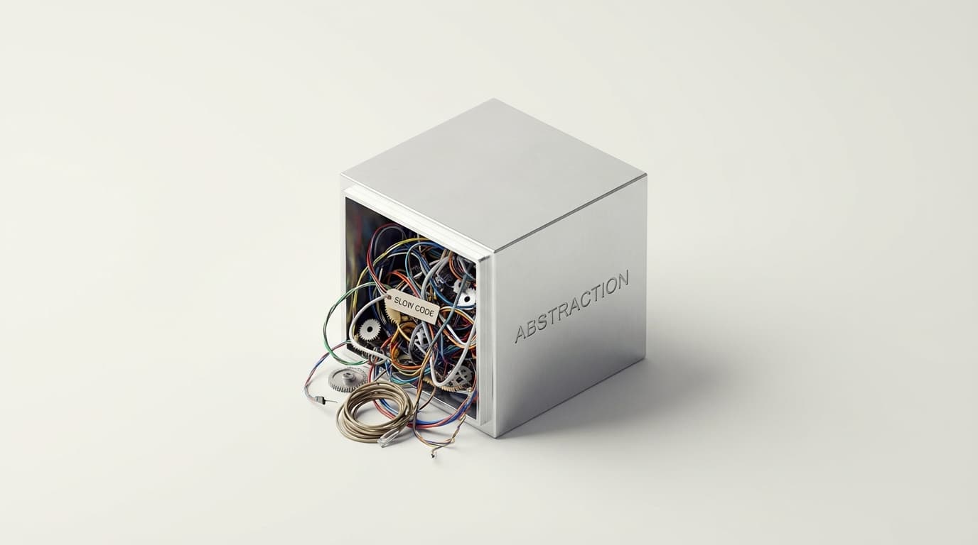 추상화 뒤에 숨지 마십시오. 당신의 코드가 느린 진짜 이유는 따로 있습니다.