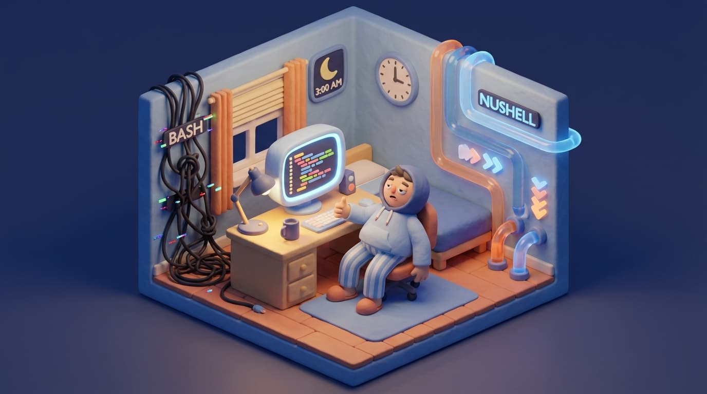 새벽 3시 호출을 줄여주는 쉘 스크립트 생존 전략: Bash의 저주를 끊고 Nushell로 퇴근하기