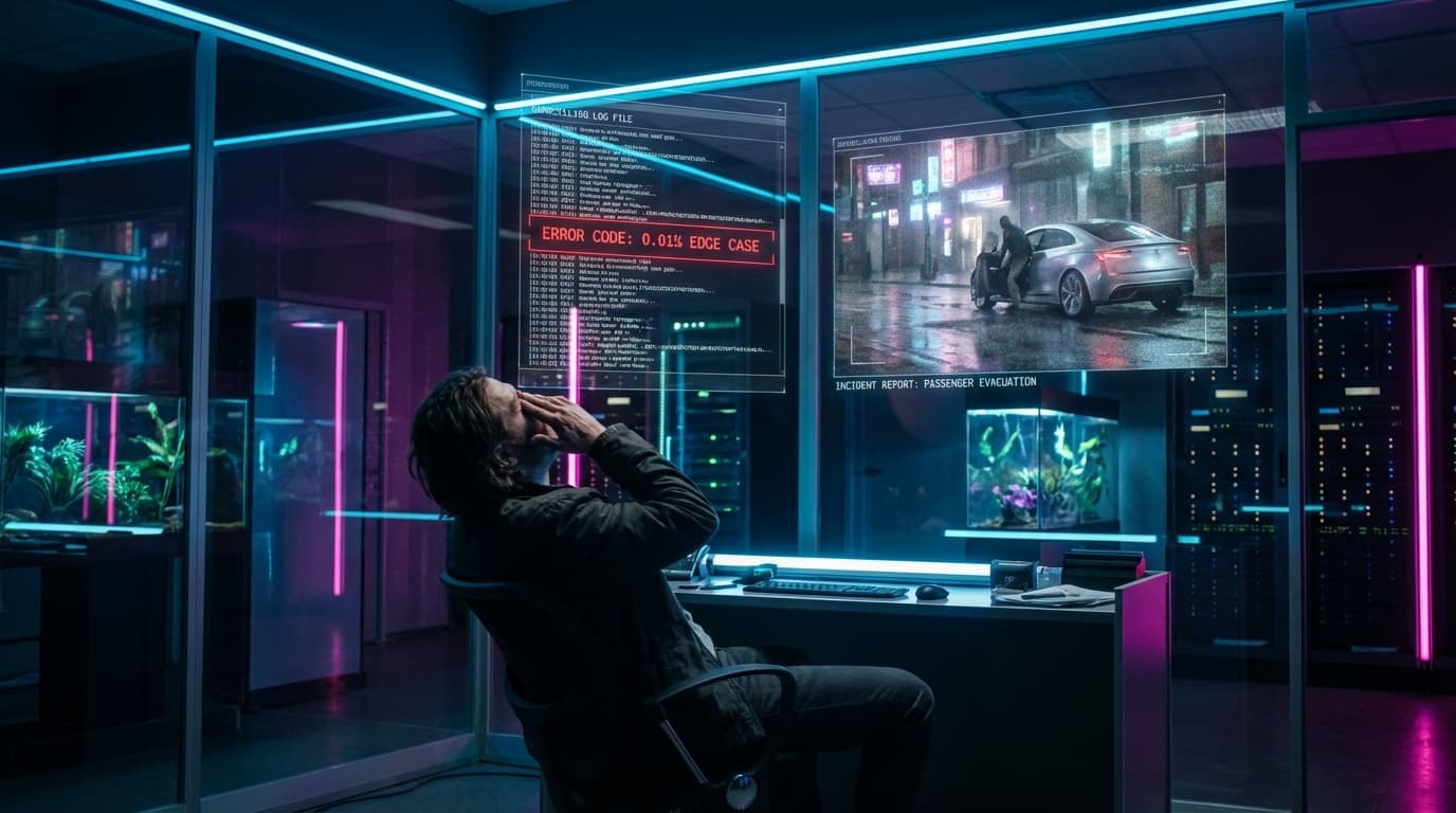[자율주행 팀장 회고록] 승객이 탈출한 '0.01% 엣지 케이스' 로그 파일의 진실