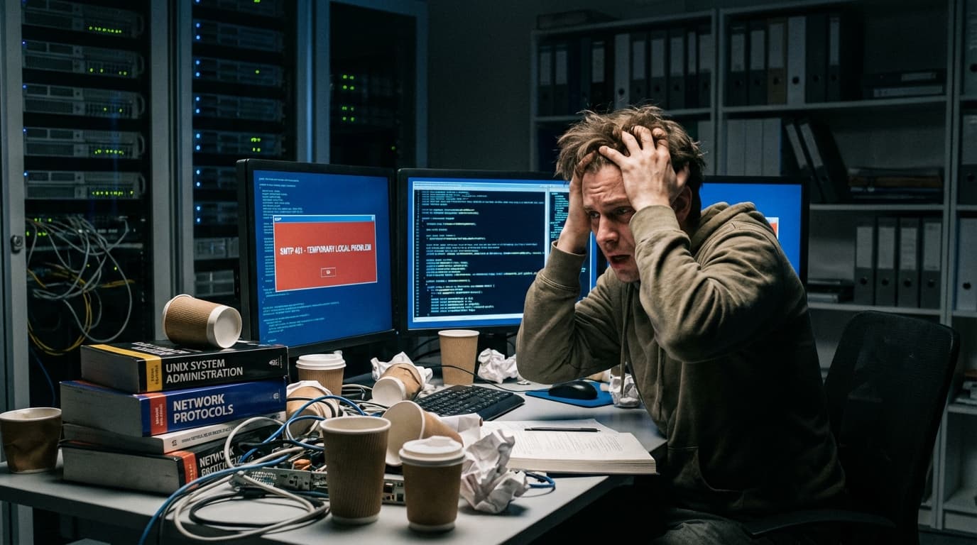 수천 달러짜리 메일이 증발했다: SMTP 451 에러와 엔지니어의 기본기