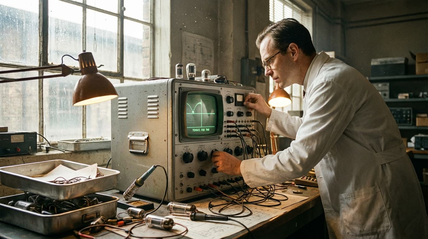 미사일 궤적을 계산하던 기계가 테니스 게임이 되기까지