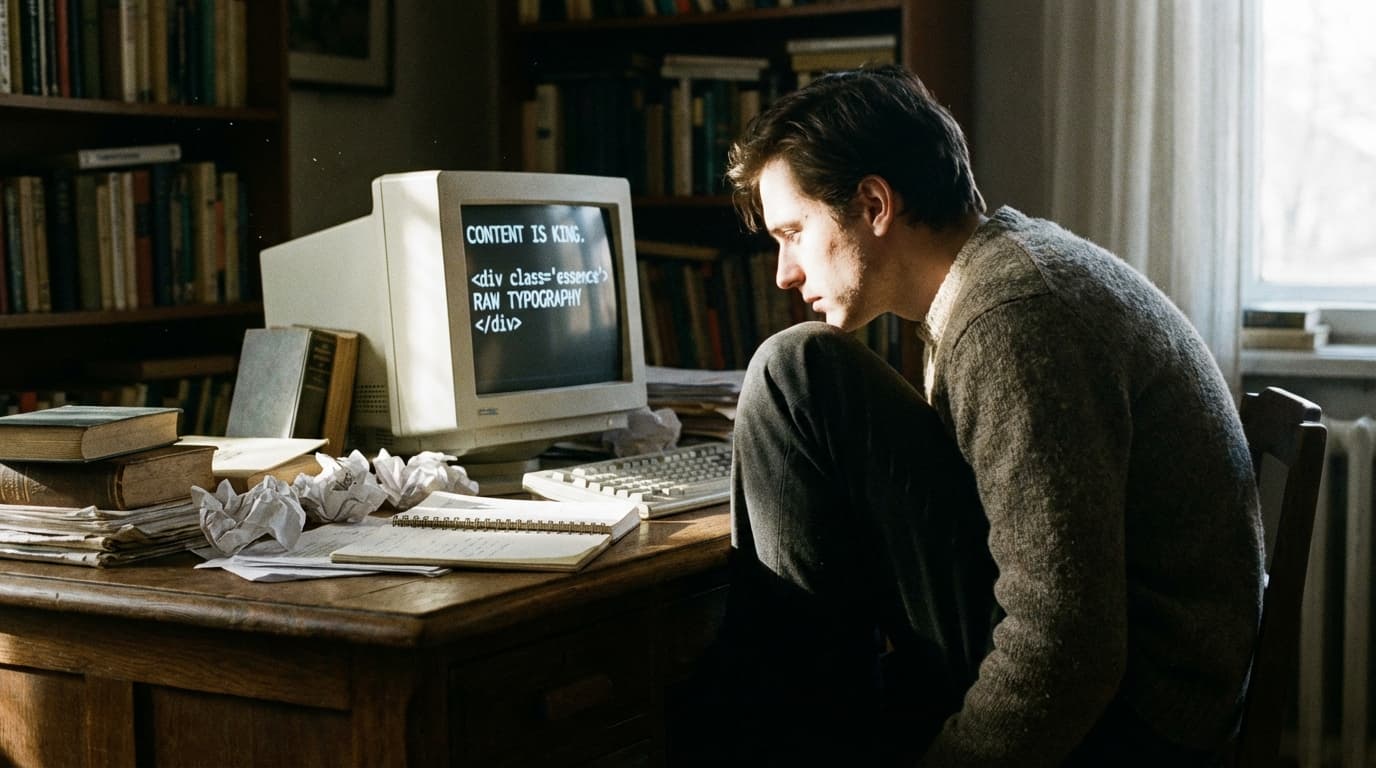 화려한 UI가 걷히고 나면, 결국 남는 것은 '텍스트'입니다