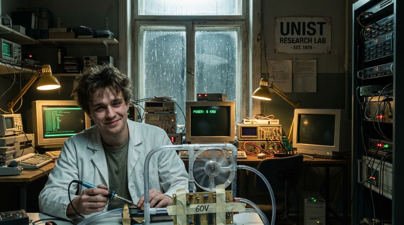 UNIST 연구실 내부 자료: '비 오는 날' 서버실 전력을 0원으로 만드는 60V 공식